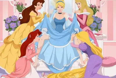 פאזל של Belle Ariel Cinderella Aurora Rapunzel