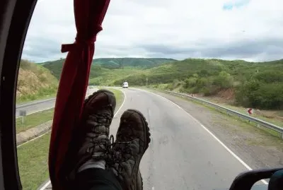 disfrutando