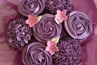 cupcakes morados
