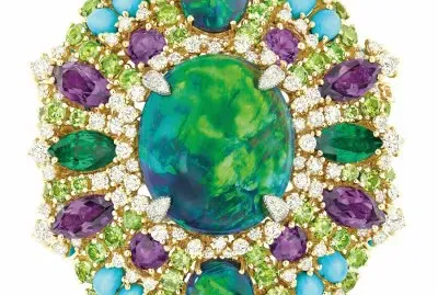 Opulent  Dior Opal Ring with Diamonds