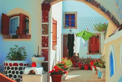 Patio de Firostefani-Santorini