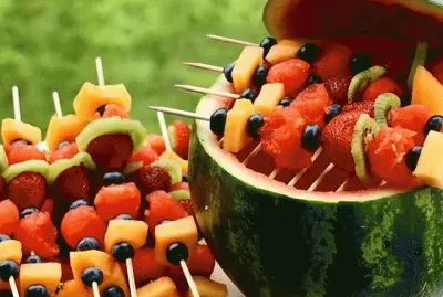 פאזל של Watermelon Grill Fruit Kabob