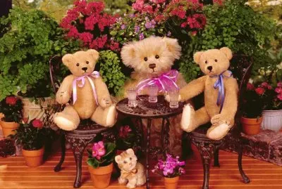 Teddy Bear Garden Party-Cute!