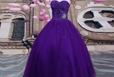 Gorgeous Deep Purple Ball Gown