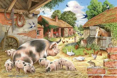 פאזל של porcos