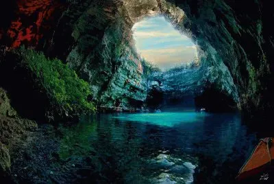 Melissani Cave in Greece