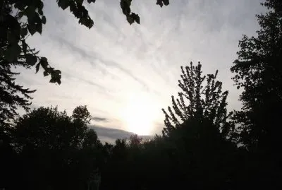 Sun through clouds