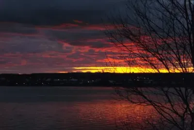 Clouds on fire with colour        LJ