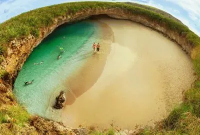Playa Escondida Islas Marietas, Nayarit, MÃ©x.