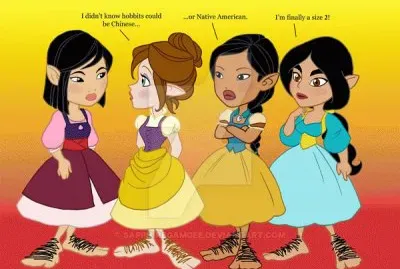 פאזל של Mulan Jane Pocahontas Jasmine