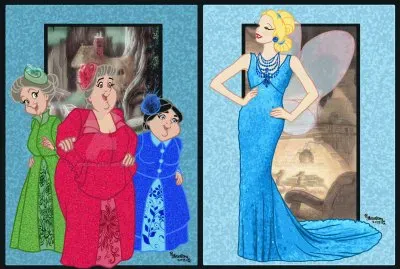Flora Fauna MerryWeather BlueFairy