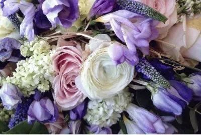 Blending of Pastel Flowers