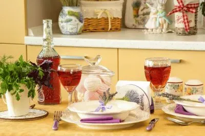 פאזל של Elegant Lavender Dinner Party Table