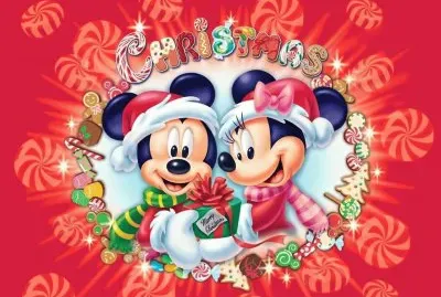 mickey mouse and minnie mouse