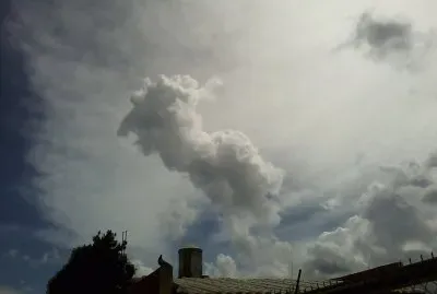 Nube rara sobre Uruapan