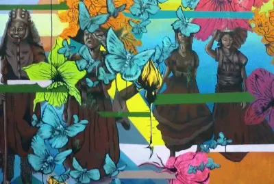 Mural del Tunel  "Mercado Tariacuri ", Uruapan
