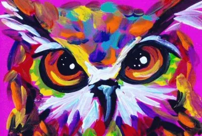 Colored Owl jigsaw puzzle