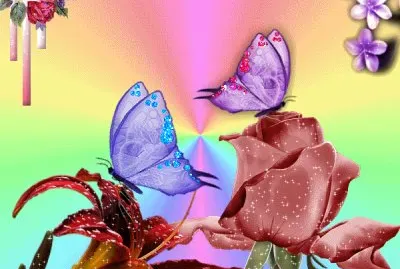 פאזל של Blumen und Schmetterlinge