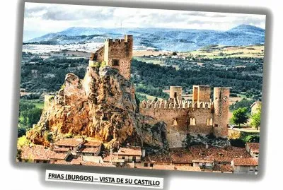 FRIAS (BURGOS) - VISTA DE SU CASTILLO