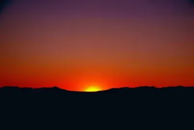 atardecer en la sierra