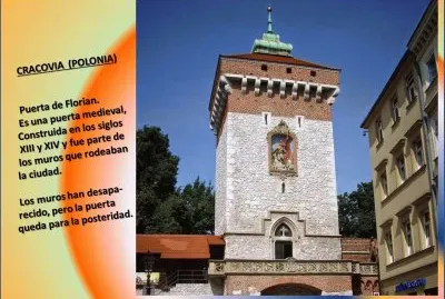 CRACOVIA (POLONIA) - PUERTA DE FLORIAN jigsaw puzzle