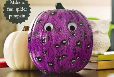 Fun Spider Pumpkin-Duck Tape Craft