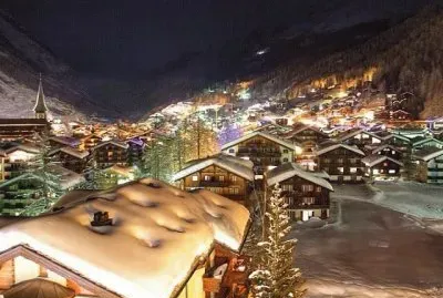 Navidades blancas en Suiza jigsaw puzzle