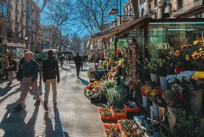 La Rambla de las flores-Barcelona jigsaw puzzle