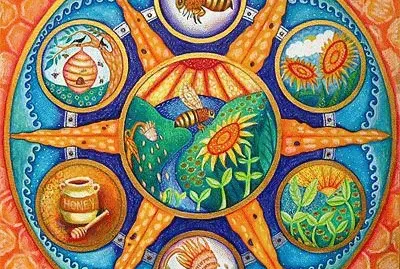 Honey Bee Mandala