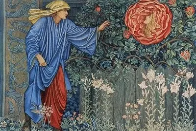Sir Edward Burne-Jones- Pilgrim in the Garden