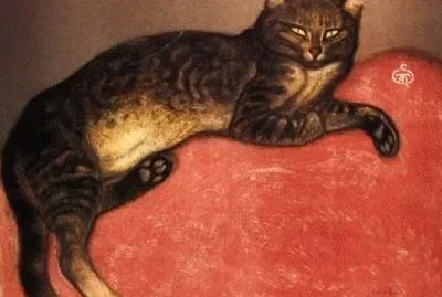 ThÃ©ophile Alexandre Steinlen- Cat on Cushion jigsaw puzzle