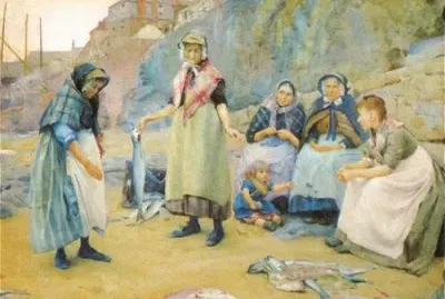 Thomas C. Gotch- Sharing Fish jigsaw puzzle