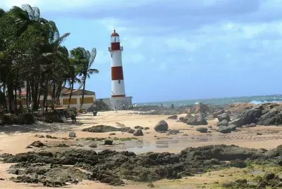 Farol de praia de ItapuÃ¡. Salvador de bahia jigsaw puzzle