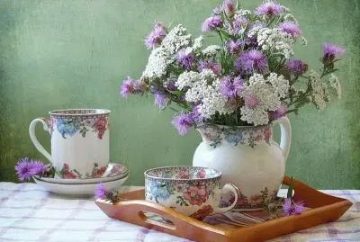Pretty Tea Setting-Still Life