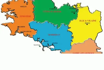 mapa bretagne jigsaw puzzle