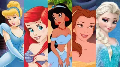 Cinderella Ariel Jasmine Belle Elsa
