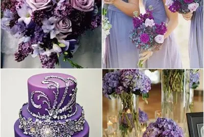 Purple Wedding Ideas-Nice Cake!