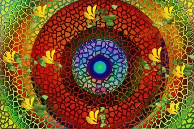 Abstract jigsaw puzzle