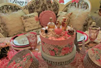 Vintage Hat Boxes, Perfume and Jewelry Luncheon