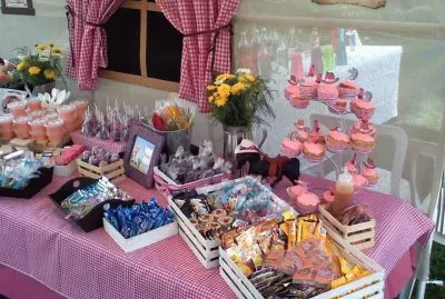 mesa de dulces vaquera