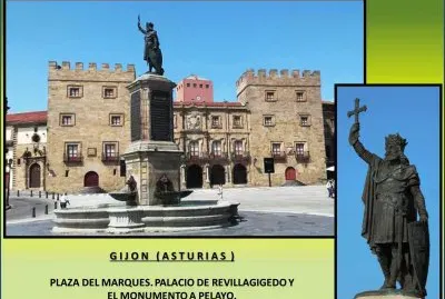 PL. DEL MARQUES, PALACIO Y MONUMENTO A PELAYO