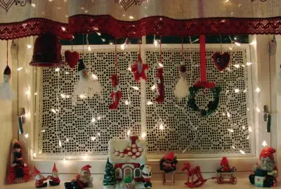 Christmas Kitchen Window