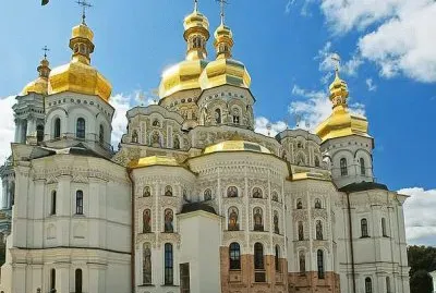Side View of Kiev Pechersk Lavra