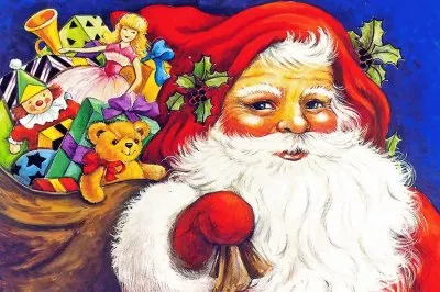 papa noel y regalos jigsaw puzzle
