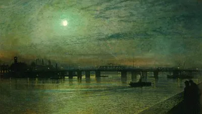 J A Grimshaw - Battersea Bridge-1885