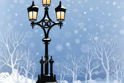 faroles en la nieve jigsaw puzzle