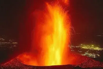 פאזל של Mt Etna Volcano
