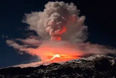 Volcano in Mt Etna