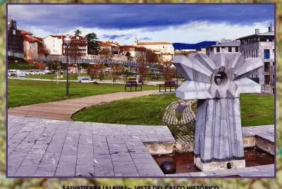 SALVATIERRA (ALAVA) . VISTA DEL CASCO ANTIGUO