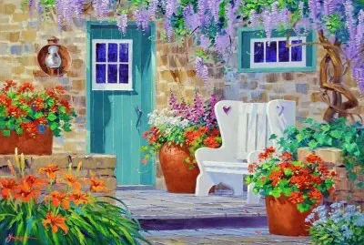 entrada de flores